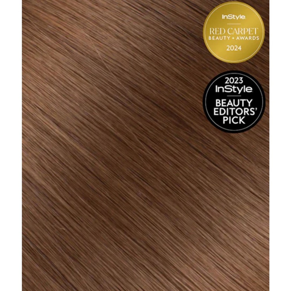 BELLAMI SILK SEAM 140G 18" ALMOND BROWN (7) CLIP IN HAIR EXTENSIONS